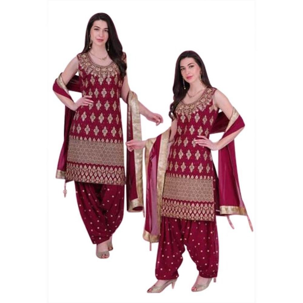 Georgette Patiala Dress